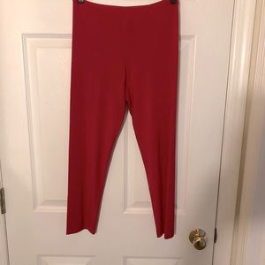 Norma Kamali silk red pants size s